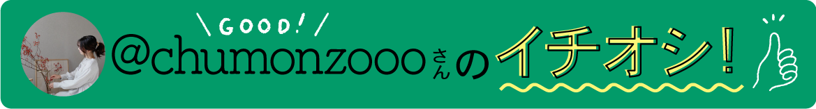 chumonzooさんのイチオシ！