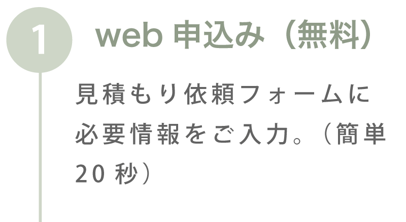 web申し込み（無料）