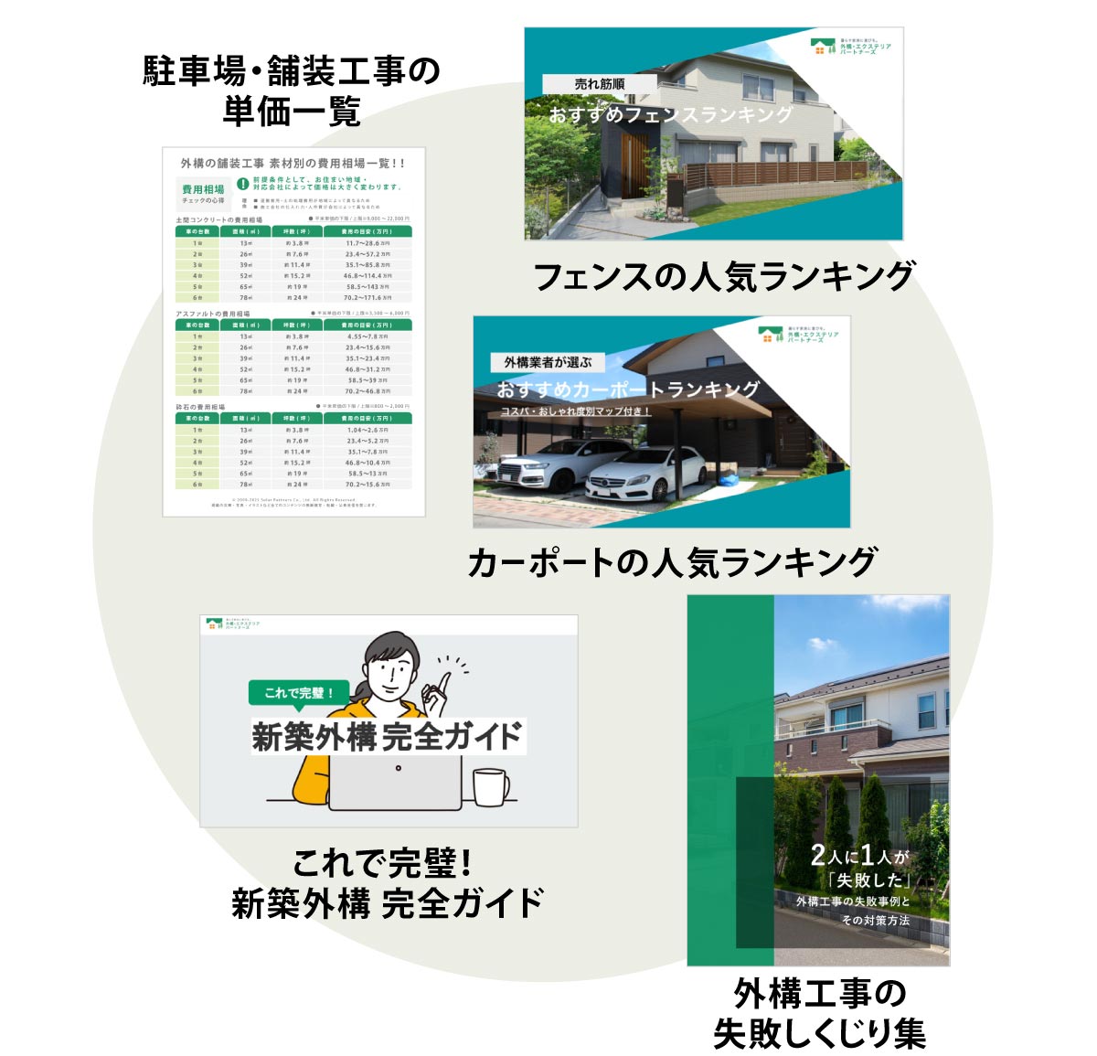 無料冊子ラインナップ