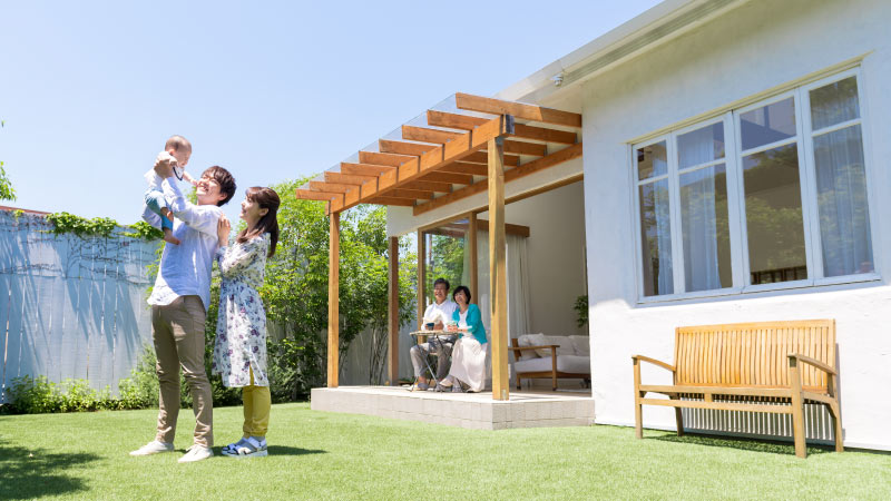 庭を活用できる