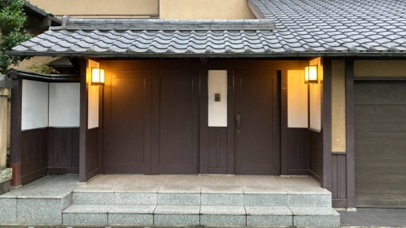 コンクリートのアプローチ