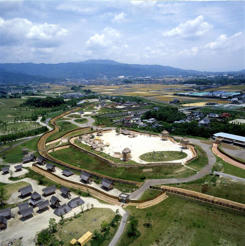 復元集落(空撮) | 吉野ヶ里遺跡関連写真ギャラリー