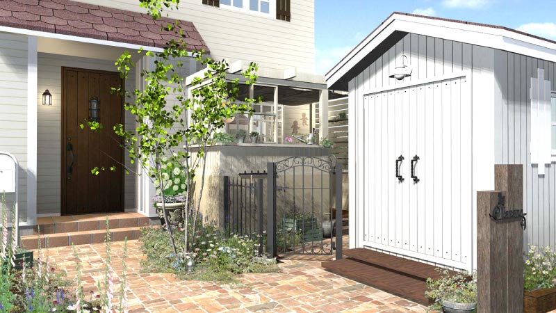 ミニガレージを設置する