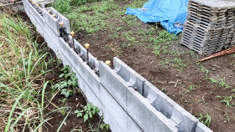 塀の解体施工