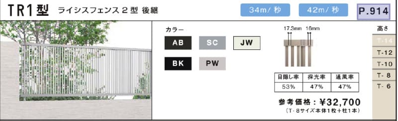 フェンスAB TR1型